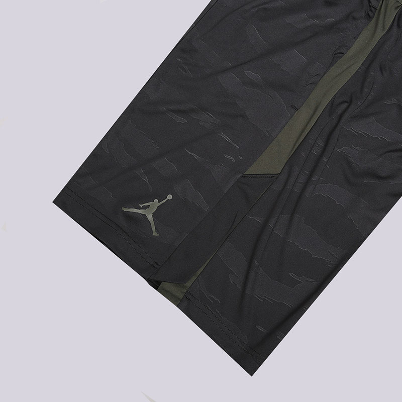 мужские черные шорты Jordan Dri-FIT 23 Alpha Knit Printed Training Shorts AO8857-010 - цена, описание, фото 2